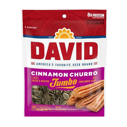 David Jumbo Cinnamon Churro Seeds 5.25oz — full package