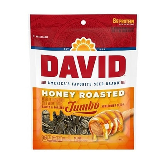David Jumbo Honey Roasted Seeds 5.25oz — full package