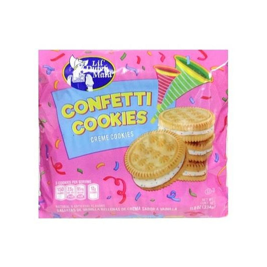 Lil' Dutch Maid Confetti Creme Cookies 11.8oz pack — full package