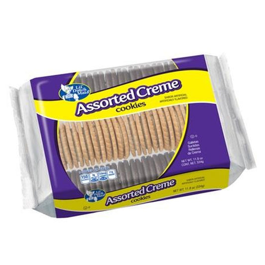 Lil' Dutch Maid Assorted Creme Cookies 11.8oz pack — full package