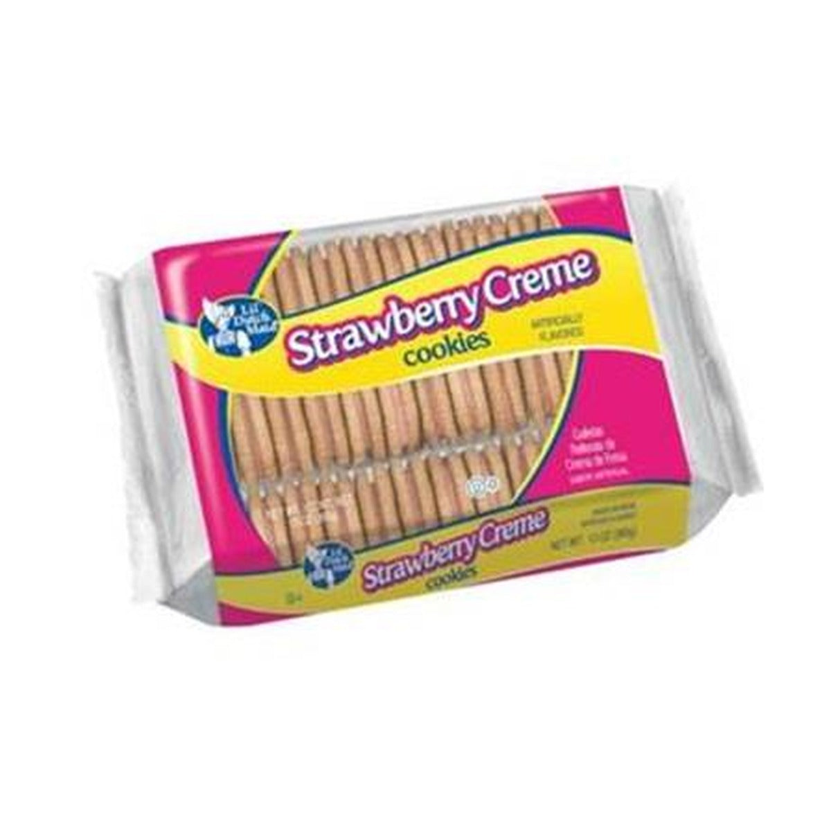 Lil' Dutch Maid Strawberry Creme Cookies 11.8oz pack — full package