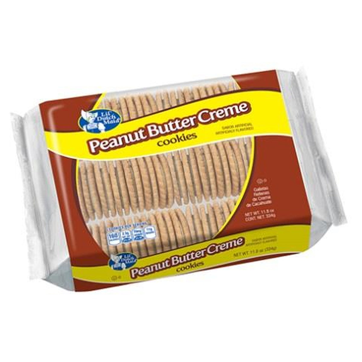 Lil' Dutch Maid Peanut Butter Creme Cookies 11.8oz pack — full package