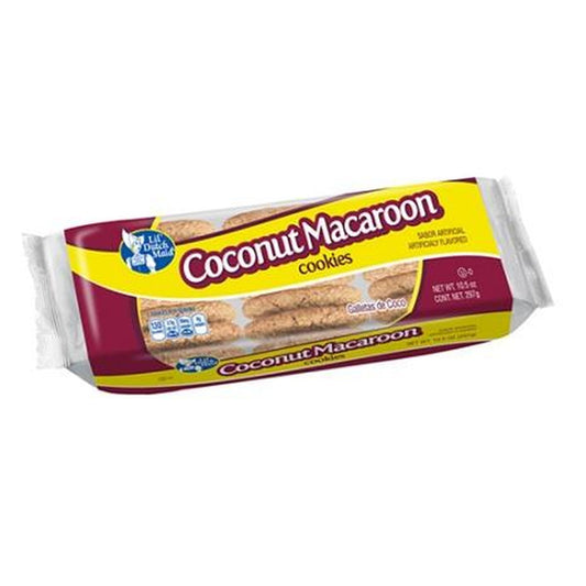 Lil' Dutch Maid Coconut Macaroon Cookies 10.5oz pack — full package