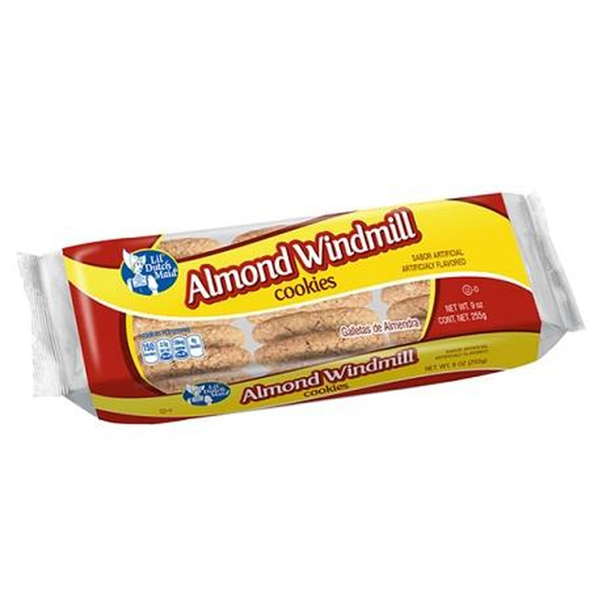 Lil' Dutch Maid Almond Windmill Cookies 9oz pack — full package
