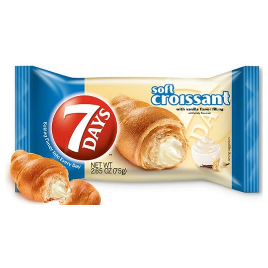 7 Days Vanilla Croissant 2.65oz pack — full package
