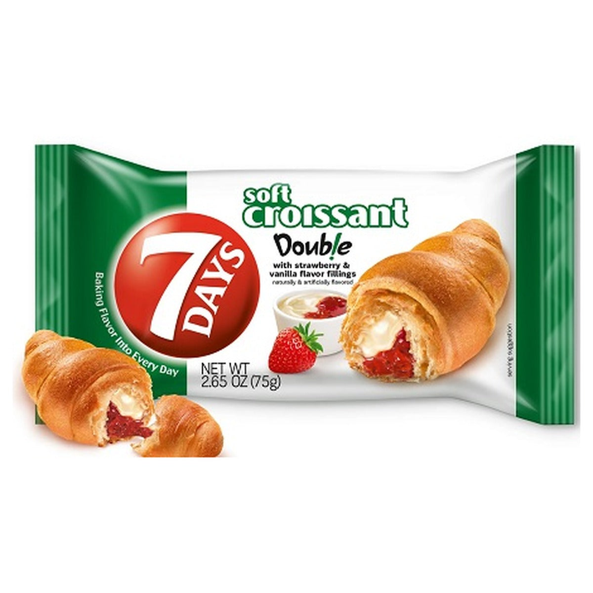 7 Days Strawberry & Vanilla Croissant 2.65oz pack — full package