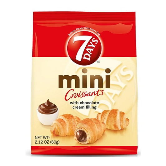 7 Days Mini Chocolate Croissants 2.12oz pack — full package