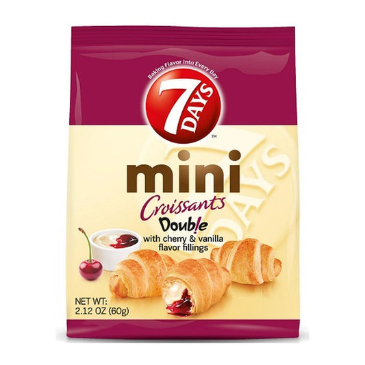 7 Days Mini Cherry & Vanilla Croissants 2.12oz pack — full package