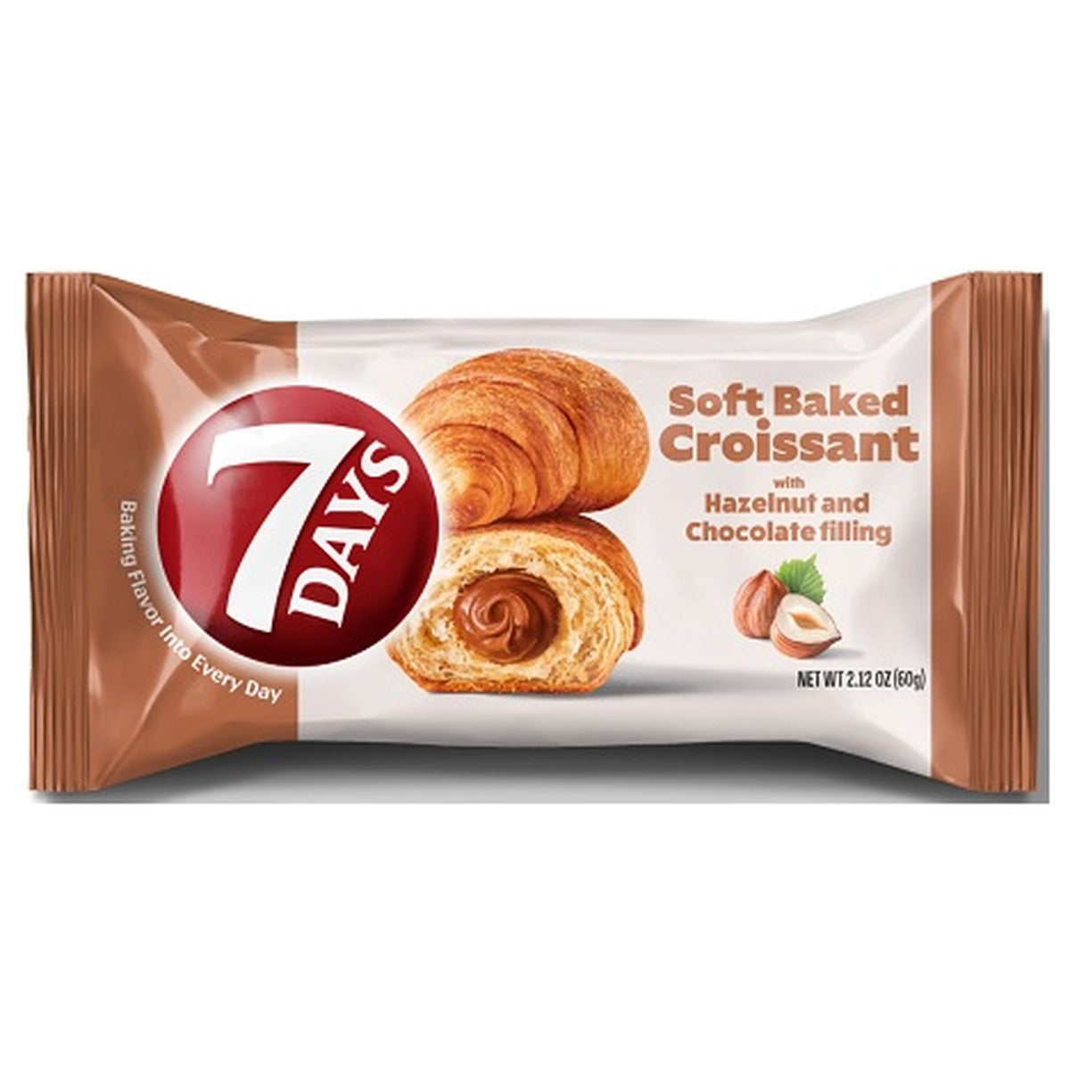 7 Days Hazelnut Croissant 2.12oz pack — full package