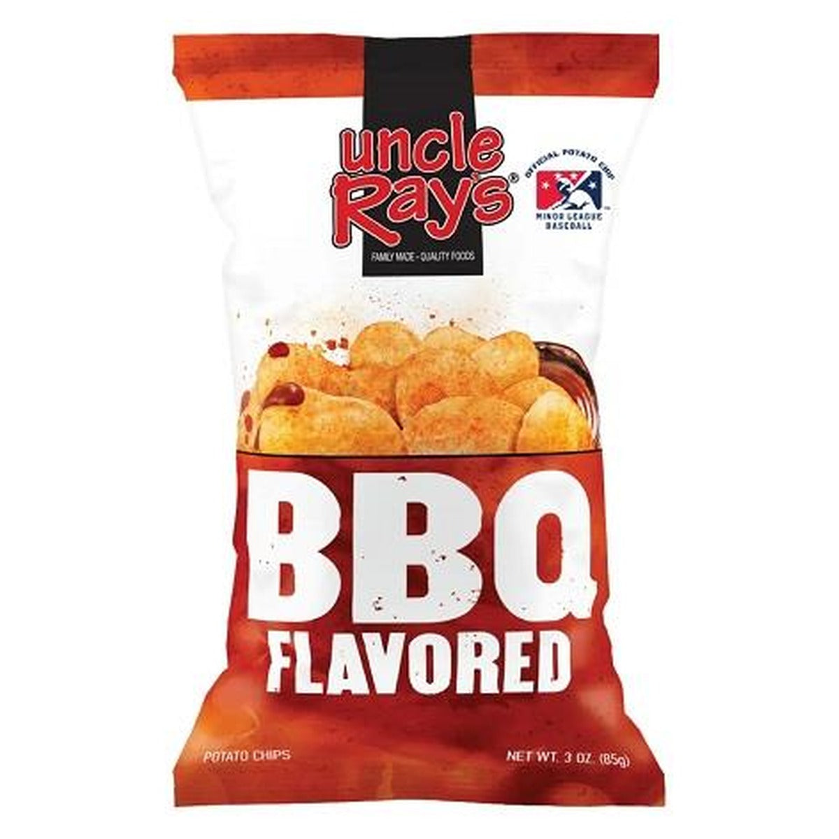 Uncle Ray's BBQ Chips 3oz — full package