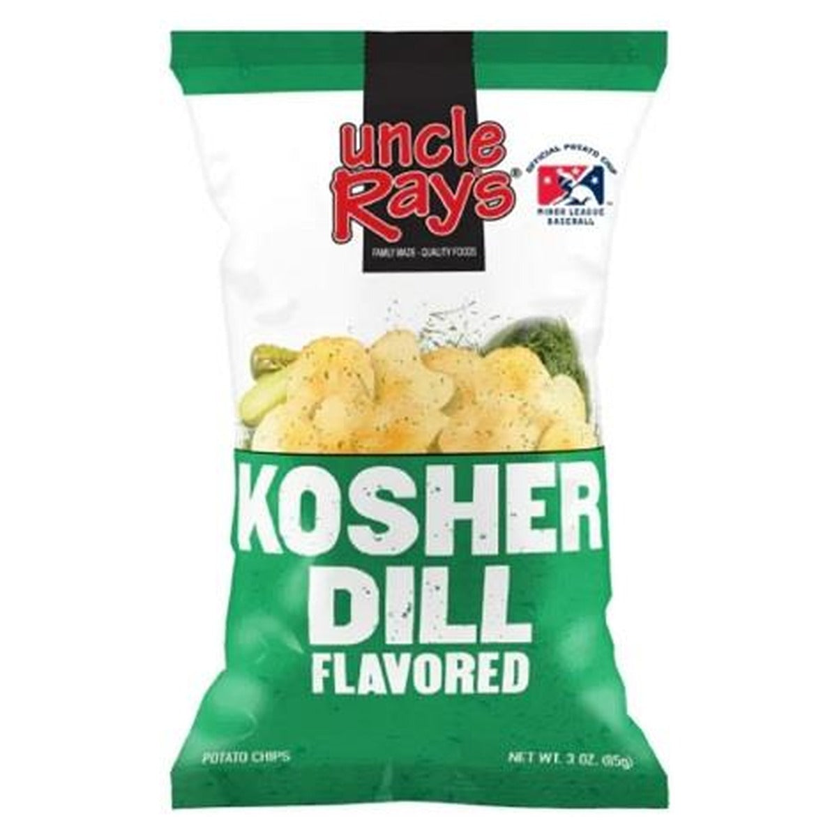Uncle Ray's Kosher Dill Chips 3oz — full package