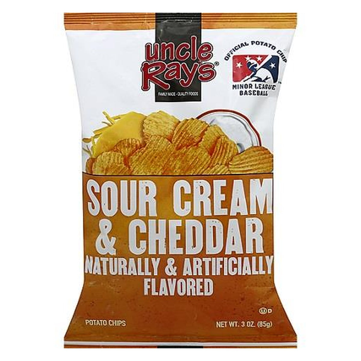 Uncle Ray's Sour Cream & Cheddar Chips 3oz — full package