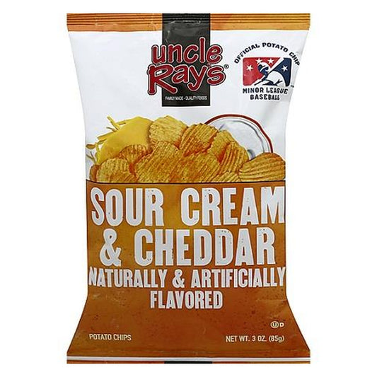 Uncle Ray's Sour Cream & Cheddar Chips 3oz — full package