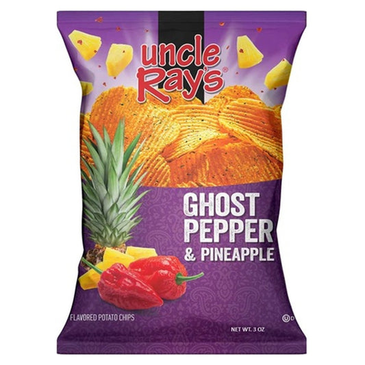 Uncle Ray's Ghost Pepper Pineapple Chips 3oz — full package