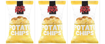 Uncle Ray's Regular Chips 8.5oz 3-Pack — three single bags
