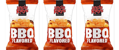 Uncle Ray's BBQ Chips 8oz 3-Pack — three single bags