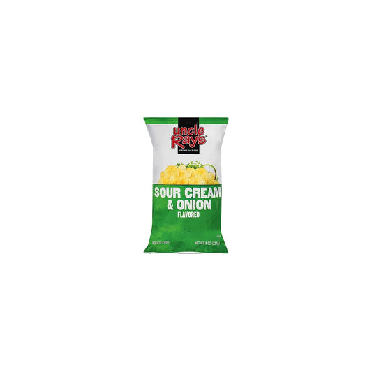 Uncle Ray's Sour Cream & Onion Chips 8oz pack — full package