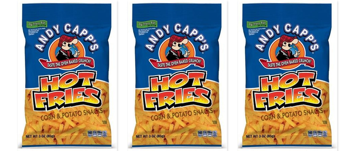 Andy Capp's Hot Fries 3oz 3-Pack — three single bags