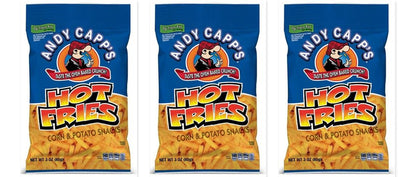 Andy Capp's Hot Fries 3oz 3-Pack — three single bags