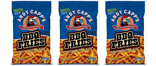 Andy Capp's BBQ Fries 3oz 3-Pack — three single bags