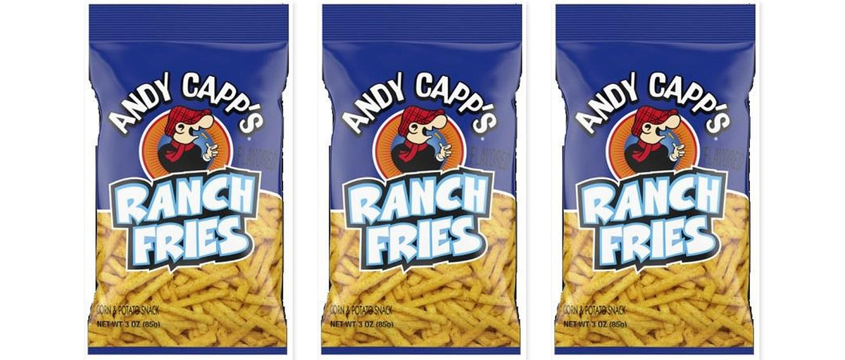 Andy Capp's Ranch Fries 3oz 3-Pack — three single bags