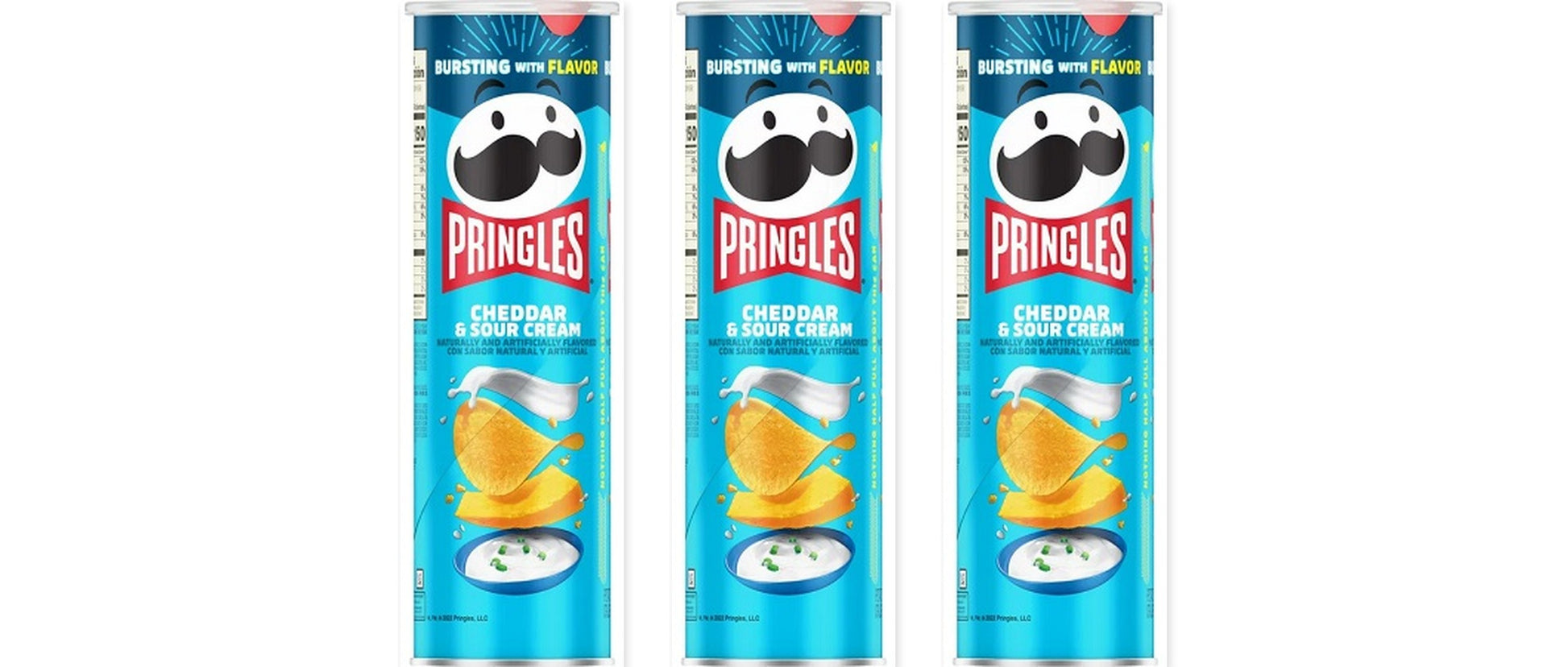 Pringles Cheddar Sour Cream 5.57oz 3-Pack — three single cans