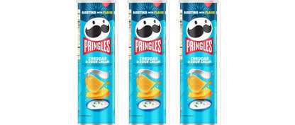 Pringles Cheddar Sour Cream 5.57oz 3-Pack — three single cans