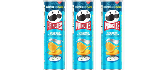 Pringles Cheddar Sour Cream 5.57oz 3-Pack — three single cans