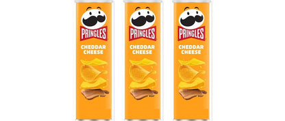 Pringles Cheddar 5.57oz 3-Pack — three single cans
