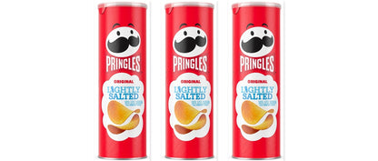 Pringles Lightly Salted 5.26oz 3-Pack — three single cans