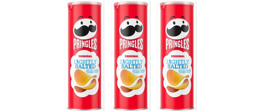 Pringles Lightly Salted 5.26oz 3-Pack — three single cans