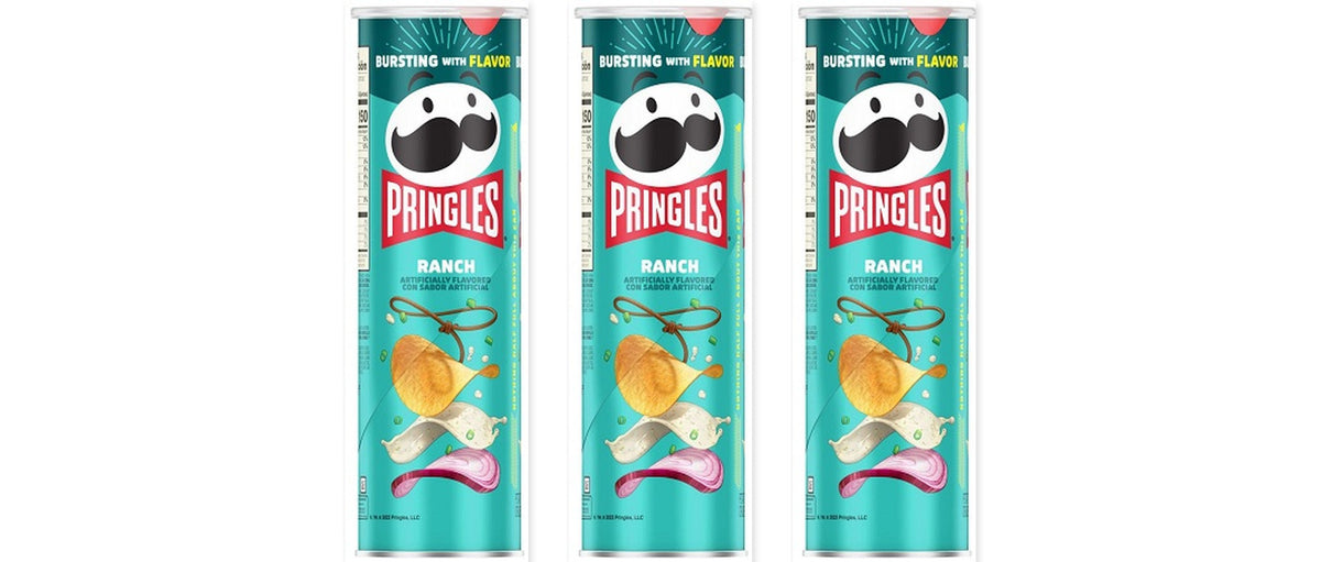 Pringles Ranch 5.57oz 3-Pack — three single cans