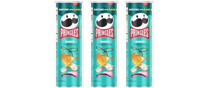 Pringles Ranch 5.57oz 3-Pack — three single cans