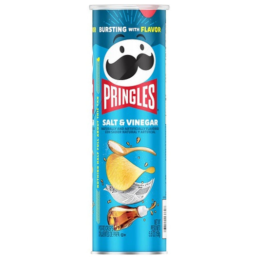 Pringles Salt & Vinegar 5.57oz can — full package