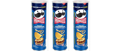 Pringles Philly Cheesesteak 5.5oz 3-Pack — three single cans