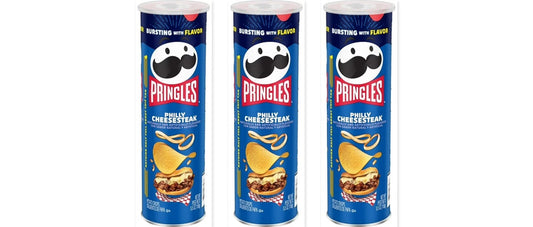 Pringles Philly Cheesesteak 5.5oz 3-Pack — three single cans