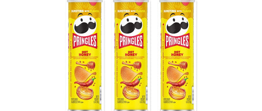 Pringles Hot Honey 5.5oz 3-Pack — three single cans