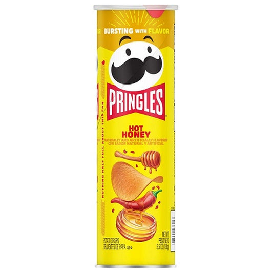 Pringles Hot Honey 5.5oz can — full package