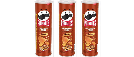 Pringles Chili Cheese Fries 5.5oz 3-Pack — three single cans