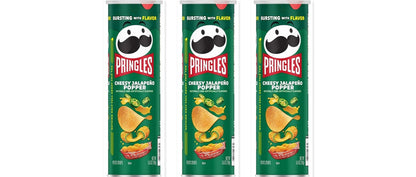 Pringles Cheesy Jalapeno Popper 5.5oz 3-Pack — three single cans