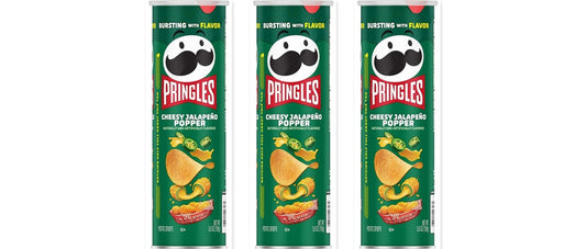 Pringles Cheesy Jalapeno Popper 5.5oz 3-Pack — three single cans