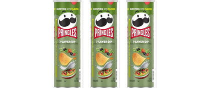 Pringles 7-Layer Dip 5.5oz 3-Pack — three single cans