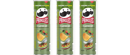 Pringles 7-Layer Dip 5.5oz 3-Pack — three single cans