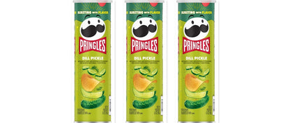 Pringles Dill Pickle 5.5oz 3-Pack — three single cans
