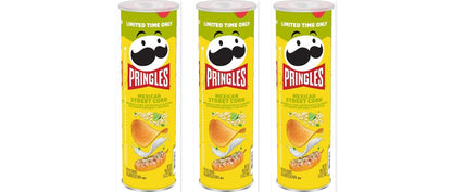 Pringles Mexican Street Corn 5.5oz 3-Pack — three single cans