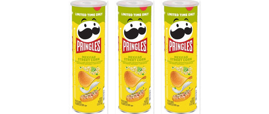 Pringles Mexican Street Corn 5.5oz 3-Pack — three single cans