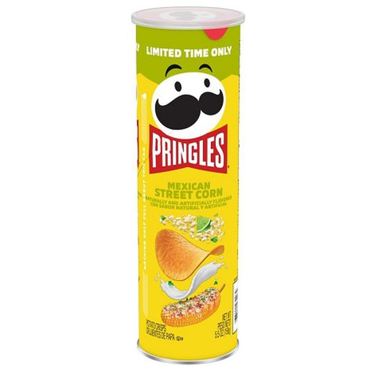 Pringles Mexican Street Corn 5.5oz can — full package