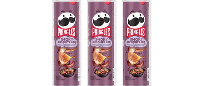Pringles Smoky Mesquite BBQ 5.5oz 3-Pack — three single cans