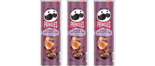 Pringles Smoky Mesquite BBQ 5.5oz 3-Pack — three single cans