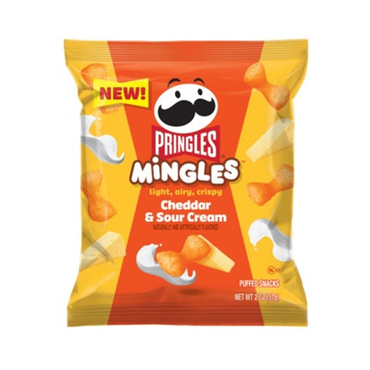 Pringles Mingles Cheddar & Sour Cream 2oz can — full package